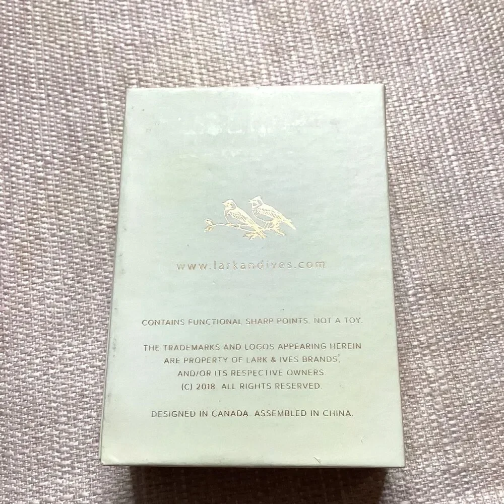 LARK & IVES COLLECTIVES THE GOLD MONOGRAM LYRICS PINS 